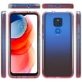 thumbnail image 2 of For Motorola Moto G Play Phone Case (2021), Mantto Full body Clear Cover PC + TPU Shockproof Anti-Scratch Gradient Bumper Rugged Two-layer Protection Cover for Motorola Moto G Play 2021 - Red, 2 of 8