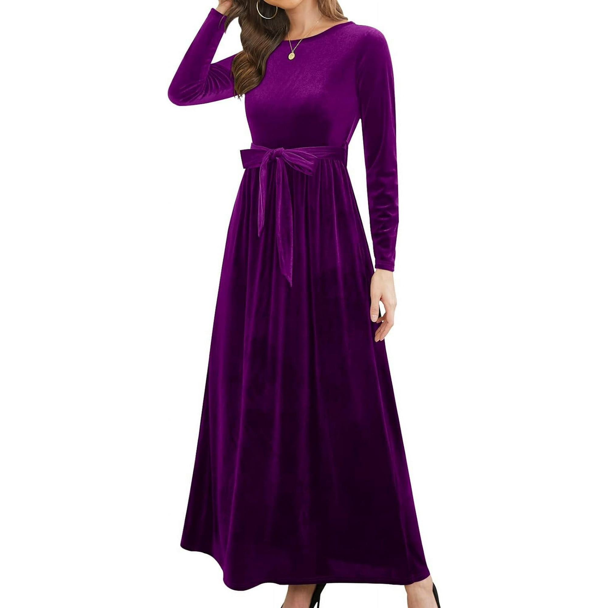 Purple christmas party dresses discount