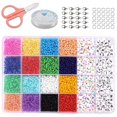 thumbnail image 1 of 6600pcs Kits de espaciadoras para joyas para niñas DIY hecha Artesanía de manualidades, 1 of 9