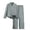 Grey, variant on Girls Autumn Outfits Back Pleated Long Sleeve Shirt Tops With Wide Leg Pants Toddler Kids Two Piece Set For Casual Wear Girls Casual Outfit Sets
