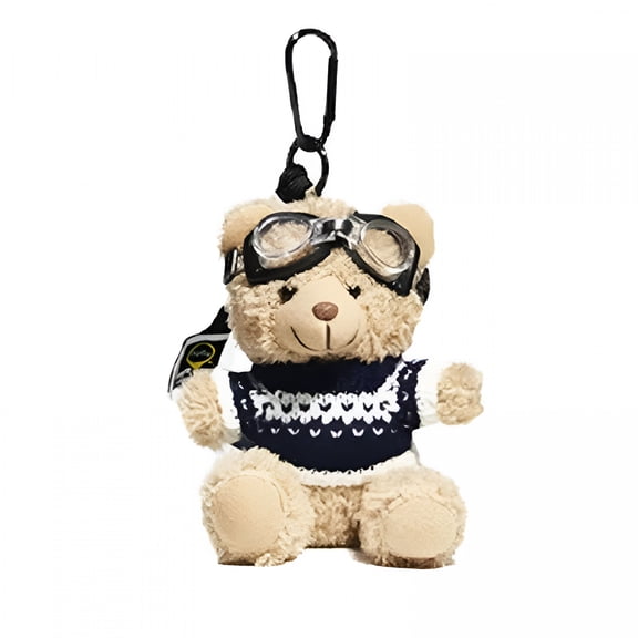 DESIGNICE Lovely Bear Bag Charm Keyring Animal Keychain Jewelry for Backpacks and Purses