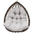 thumbnail image 5 of SHANNA Swing Chair Cushion Hanging Basket Seat Cushion Pillow, Egg Chair Back Cushions Pads for Indoor and Outdoor Garden, Light Grey, 5 of 9