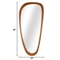 thumbnail image 4 of WallBeyond Irregular Natural Wood Frame Wall Mirror for Bathroom, Asymmetrical Home Wall Decor, 22"×48", 4 of 7