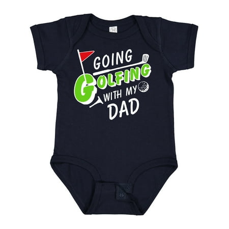 

Inktastic Going Golfing with My Dad- Kids Golf Gift Baby Boy or Baby Girl Bodysuit
