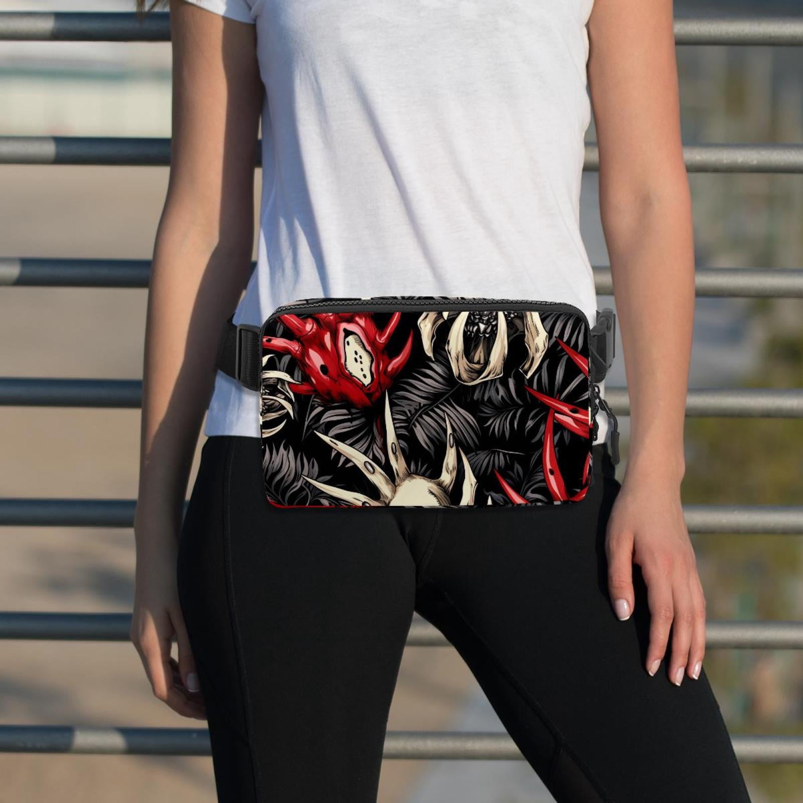 Paw prints Adjustable Lightweight Unisex Waist Bag Running Belt with Extension Strap Money Belt Holder
