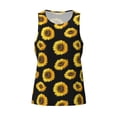 thumbnail image 4 of Easygdp Sunflower (2) Men's Tank Top, Sleeveless Muscle T Shirts, Breathable, Quick-Dry, Loose for Gym, Running, Fitness - 4X-Large, 4 of 9