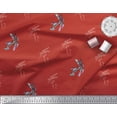 thumbnail image 2 of Soimoi Modal Satin Fabric Dragonfly & Texture Decor Fabric Printed Yard 42 Inch Wide, 2 of 3