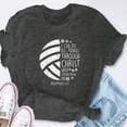 thumbnail image 6 of EcoLoom Volleyball I Can Do Things Bible Verse God Jesus Short Sleeve Unisex T Shirt, 6 of 6