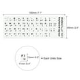 thumbnail image 2 of Arabic-English Keyboard Stickers PC Keyboard Stickers White Background with Black Lettering 2Pcs, 2 of 3