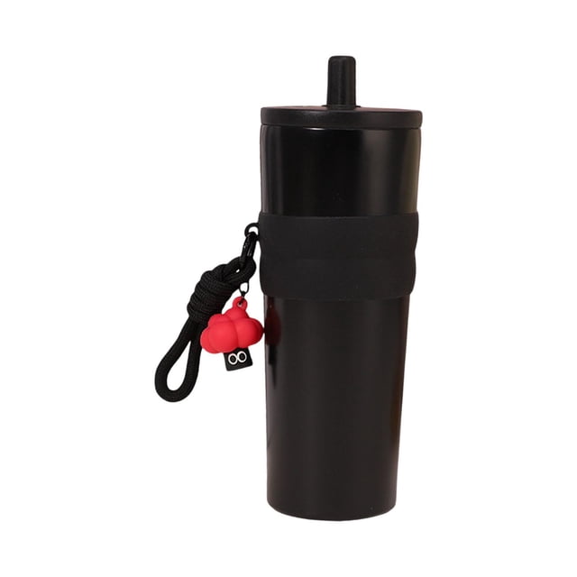 Siruishop Bouteille d'Eau Isolée Bouteille à Boire pour Camping Randonnée Activités Extérieures Noir