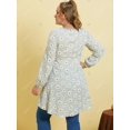 thumbnail image 3 of Blusa de encaje de impresión de DAISY PLANTY DAPLE Rosegal  Blusas Tallas Grandes, 3 of 5