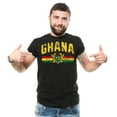 thumbnail image 2 of Mens Ghana T-shirt Ghana Patriotic National Flag Logo Shirt Ghanaian Gifts Ghanaian Shirt (3X-Large Military Green), 2 of 6