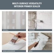 KILZ 1 STANDARD Interior Water-Based Wall Primer for Multi-Surface Use, 3.5 Gallon
