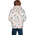 thumbnail image 3 of Bingfone Scandinavian Alphabet1 Pattern Youth Classic Hoodies Soft Hooded Pullover Sweatshirts for Girls and Boys, 3 of 6