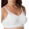 thumbnail image 2 of Just My Size Womens Plus Satin Lace Inset Wireless Bra, 2 of 4