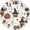 Cartoon Pumpkin, variant on 12 Inch Halloween Screaming Ghost Wooden Wall Clock, Silent Non‑Ticking Battery Operated, Halloween Decor Clock, Perfect Holiday Gift for Kitchen Bedroom Office