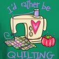 thumbnail image 3 of CafePress - I'd Rather Be Quilting T Shirt - Men's Classic Graphic Cotton T-Shirt, 3 of 4
