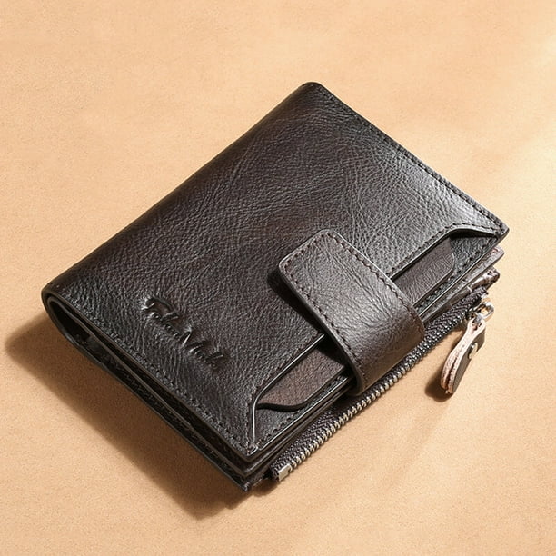 Mens large 2024 bifold leather wallets