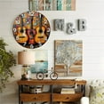 thumbnail image 4 of Guitar Music Wall Clock Colorful Acoustic Instrument 10-Inch Silent Wooden Wall Clock, Battery Operated (AA Batteries Not Included), Artistic Home Decor, 4 of 7