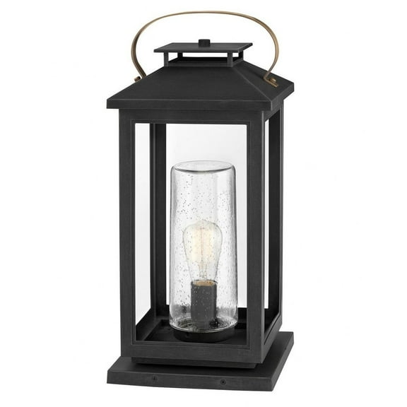 1 Light Medium Outdoor Pier Mount-Black Finish-Led Lamping Type-120 Voltage Hinkley Lighting 1167Bk-Ll