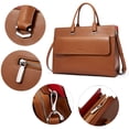 thumbnail image 7 of BOSTANTEN Briefcase for Women 15.6 Inch Laptop Shoulder Bag Leather Business Messenger Bags, 7 of 7