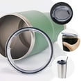 thumbnail image 4 of FUEENIRVA 2Ud Tapas Reutilizables De Plástico Transparentes Para Vasos Con Sello A De Y Moderno, 4 of 8