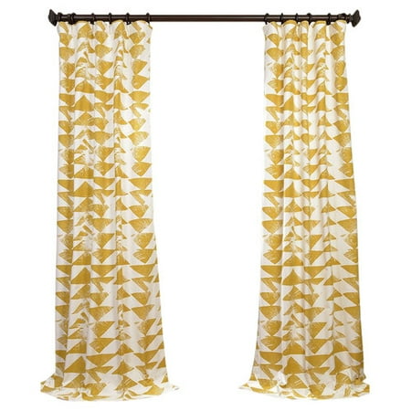 Half Price Drapes Triad Printed Cotton Twill Geometric Rod Pocket