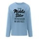 thumbnail image 4 of Sudadera de gran tamaño con estampado de letras y texto divertido para mujer, cuello redondo, manga larga, suelta, blusa individual Pompotops  gfhjh18802, 4 of 5