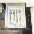 thumbnail image 4 of Mainstays Swirl 49 Piece Stainless Steel Flatware and Organizer Tray Set, Silver, Service for 8 3.29 lb, 4 of 13