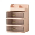 thumbnail image 1 of Home Textile Storage - Product Home Textile Storage 2 | Clear Rectangular Compartments Makeup Vanity For Brushes Eyeshadow Tray Beauty Supplies The Bathroom Vanity Storage Solution, 1 of 4