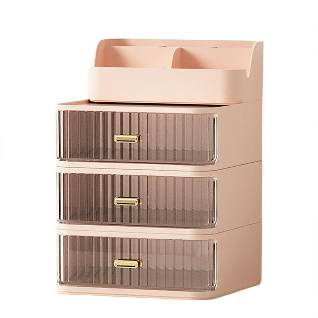 Home Textile Storage - Product Home Textile Storage 2 | Clear Rectangular Compartments Makeup Vanity For Brushes Eyeshadow Tray Beauty Supplies The Bathroom Vanity Storage Solution