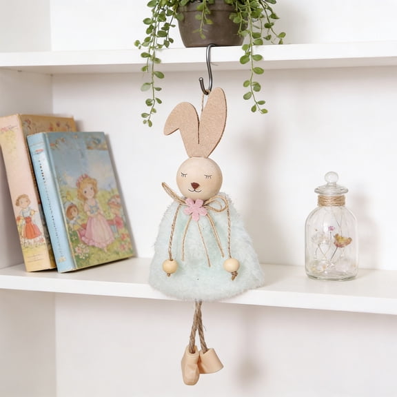 Uxgjfwu Colorful Bunny Hanging Ornaments, Easter Decoration for Tabletop Centerpiece and House Decor, Spring Party Supplies for Tea Party and Gathering
