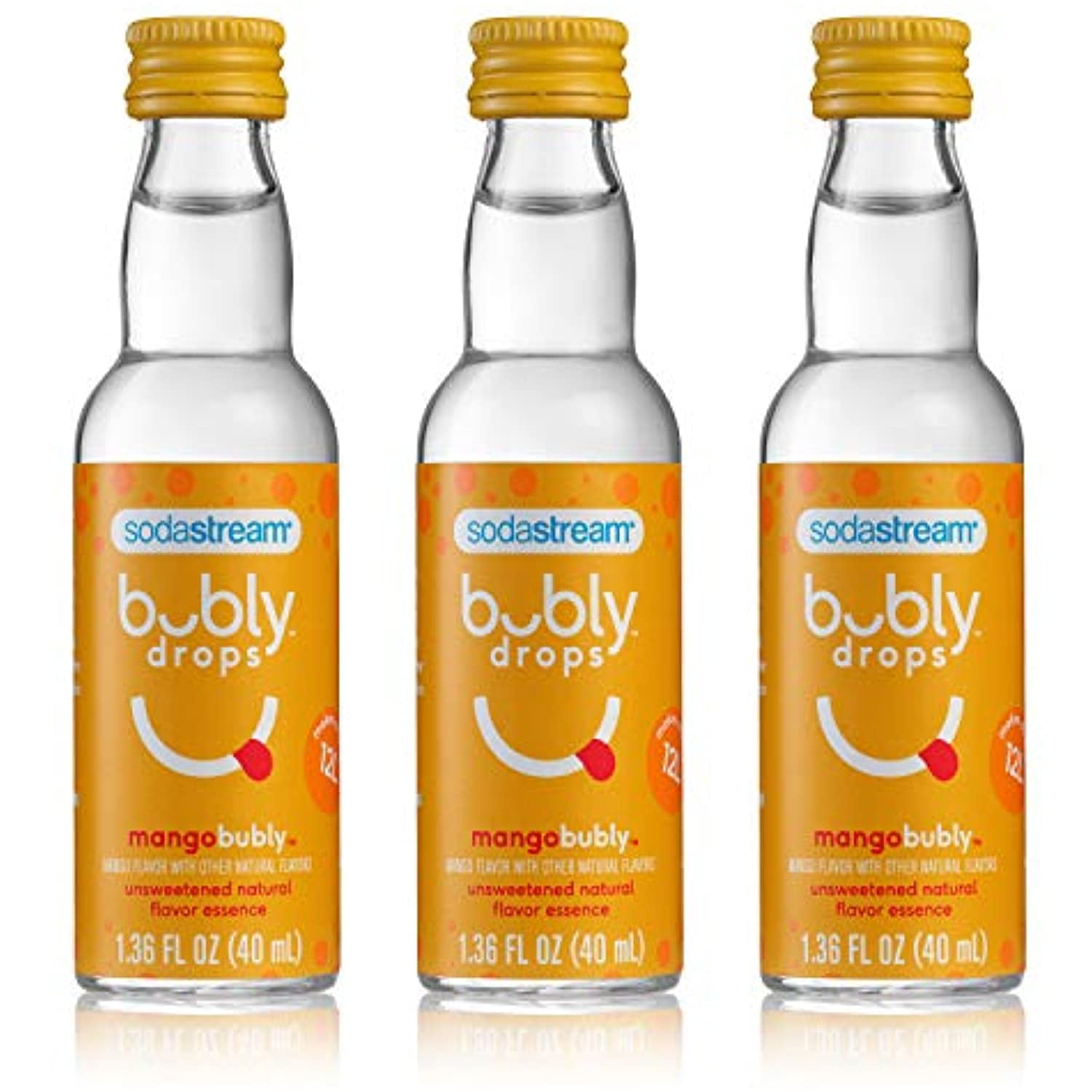 Sodastream Bubly Drops, Mango, 1.36 Fl Oz (Pack Of 3)