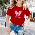 thumbnail image 2 of Tanghaowl Easter Shirts for Boys Girls Easter Children's Cute Rabbit Easter Egg Casual T Shirt Baby Girl Rainbow, 2 of 4