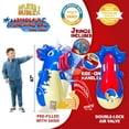 thumbnail image 3 of INFLATABLE DUDES- Blue Dinosaur 47 inches -Kids Punching Bag, Ring Toss, & Ride-on, 3 of 6