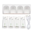 thumbnail image 1 of 1 Set Battery Charger 4 Slots Battery Adapter for Rechargeable Batteries White, 1 of 8