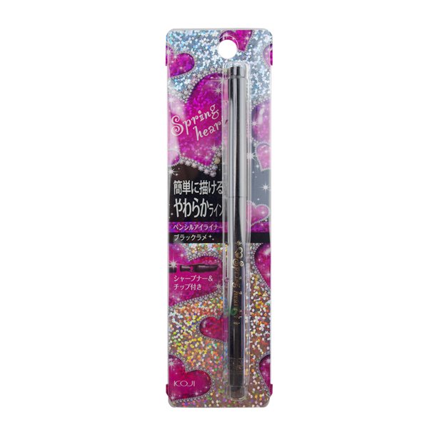 Koji Spring Heart Eyeliner Pencil Long Lasting Black Glitter Walmart