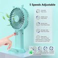 thumbnail image 4 of Mini USB Handheld Fan Battery Operated, 4000mAh Hand Held Rechargeable Small Quiet, 4 of 4