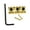 Gold color, variant on Oasiva 43mm Zinc Alloy Guitar String Locking Nut Set Compatible for Floyd Roses Style