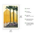thumbnail image 2 of Egypt - The Fascinating Land Of The Pharaohs - Pyramids - Vintage Travel Poster by Ihap Hulusi Görey c.1937 - Master Art Print (Unframed) 12in x 18in, 2 of 4