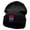Black, variant on Rodeo Barrel Symbol Embroidered 12 inch Acrylic Cuffed Long Beanie - Khaki OSFM
