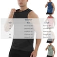thumbnail image 2 of LEKWK Tank Tops for Men Running Sleeveless Crew Neck Muscle Tank Slim Fit Geometric Jacquard Breathable Workout Gym Athletic Tops Gray M, 2 of 6