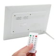 thumbnail image 3 of Cadre Photo Numérique 12 Pouces HD Résolution 1280X800 Lecture MP3/MP4/image Blanc pour Décoration de Salon Bureau Ou Cadeau, 3 of 8
