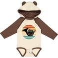 thumbnail image 3 of Inktastic French Horn Retro Music Sunset Boys or Girls Long Sleeve Baby Bodysuit, 3 of 5