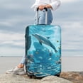 thumbnail image 7 of Pofeuu Underwater Dolphin Scene Print Luggage Suitcase Cover Protector Luggage Washable Covers Aesthetic for 18/24/28/32 inch Luggage（No luggage included）-X-Large, 7 of 7