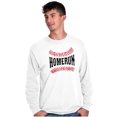 thumbnail image 5 of Sports Fan Baseball Stitches Homerun Long Sleeve TShirt Men Women Brisco Brands S, 5 of 6