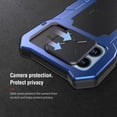 thumbnail image 4 of Funda de metal para iPhone 13 Pro Max, resistente, de aluminio, para exteriores, con protector de pantalla y cámara, de grado militar (azul, iPhone 13 Pro Max), 4 of 6