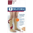 thumbnail image 3 of Truform Knee High Stockings, Open Toe, Dot Top: 30 - 40 mmHg, Beige, Small, 3 of 7