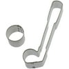 Hole In One Cookie Cutter 2 Pc Set – Golf Club, Round Ball Cookie Cutters Hand Made in the USA from Tin Plated Steel