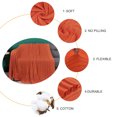 thumbnail image 6 of Unique Bargains Soft 100% Cotton Cable Knitted Throw Blanket For Couch Orange 47" x 70", 6 of 8